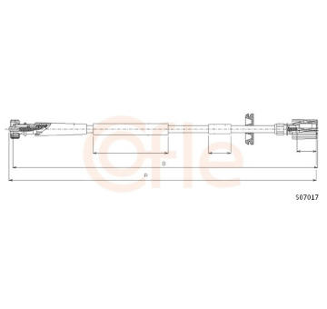 Hriadeľ tachometra COFLE S07017