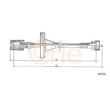 Hriadeľ tachometra COFLE S07032