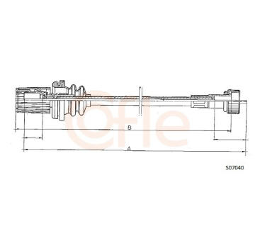Hřídel tachometru COFLE S07040