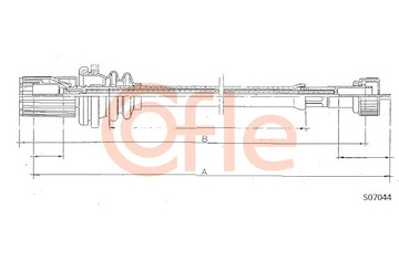 Hřídel tachometru COFLE S07044
