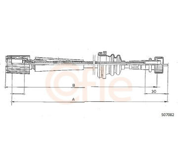 Hřídel tachometru COFLE S07082
