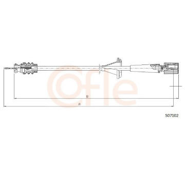 Hřídel tachometru COFLE S07102