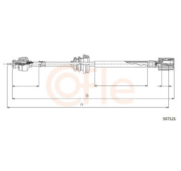 Hřídel tachometru COFLE S07121