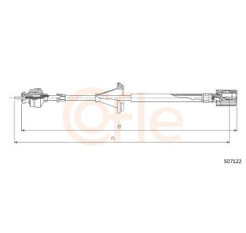 Hřídel tachometru COFLE S07122