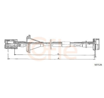 Hřídel tachometru COFLE S07126