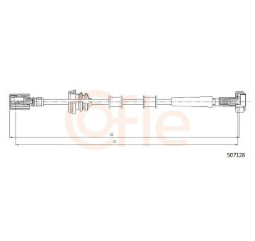 Hřídel tachometru COFLE S07128