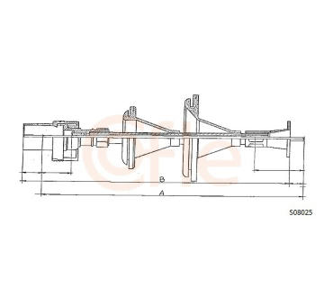 Hriadeľ tachometra COFLE S08025