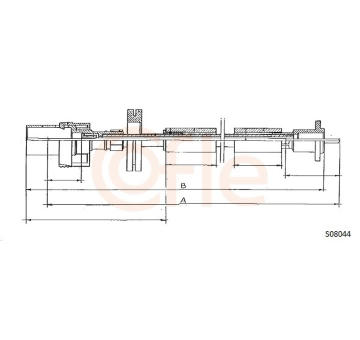 Hřídel tachometru COFLE S08044