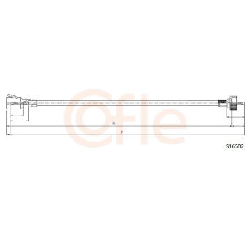 Hřídel tachometru COFLE S16502