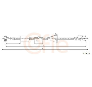 Hriadeľ tachometra COFLE S1H001