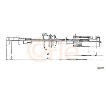 Hřídel tachometru COFLE S20001