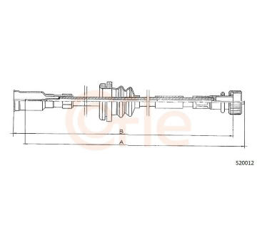 Hřídel tachometru COFLE S20012