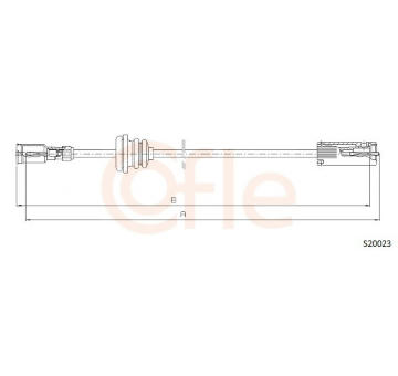 Hřídel tachometru COFLE S20023