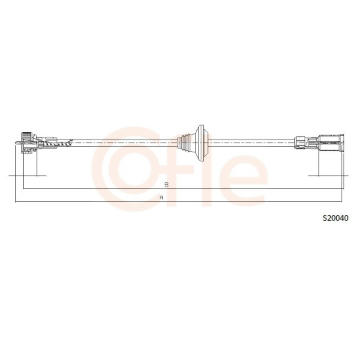 Hriadeľ tachometra COFLE S20040