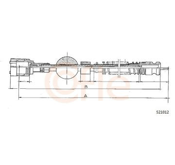 Hriadeľ tachometra COFLE S21012