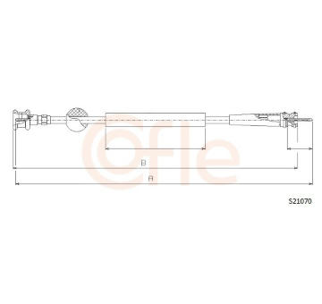 Hřídel tachometru COFLE S21070