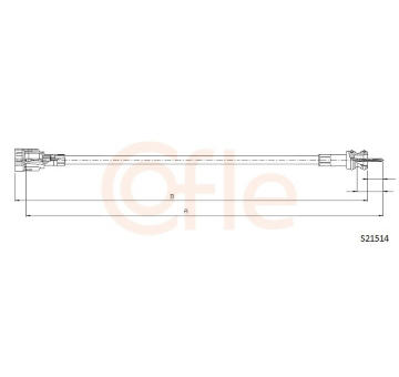 Hriadeľ tachometra COFLE S21514