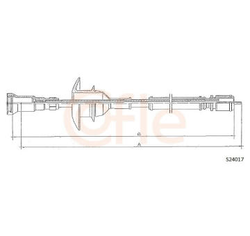 Hriadeľ tachometra COFLE S24017
