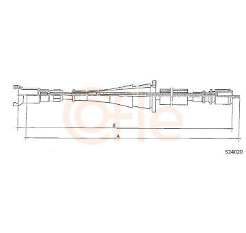 Hřídel tachometru COFLE S24020