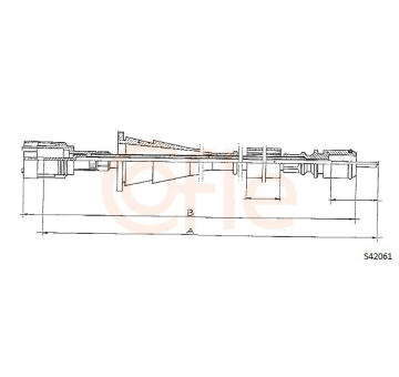 Hřídel tachometru COFLE S24061