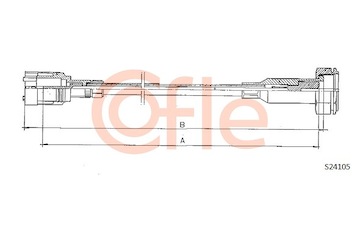 Hřídel tachometru COFLE S24105