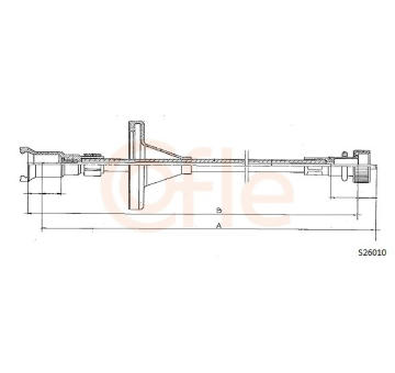 Hriadeľ tachometra COFLE S26010