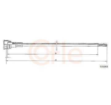 Hriadeľ tachometra COFLE S31003