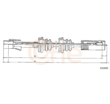 Hřídel tachometru COFLE S31030