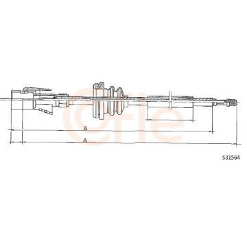 Hriadeľ tachometra COFLE S31564