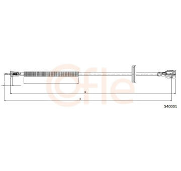 Hřídel tachometru COFLE S40001