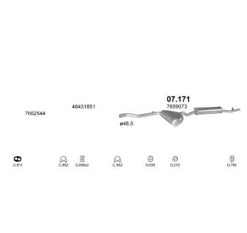 Výfukový systém POLMO POLMO02462