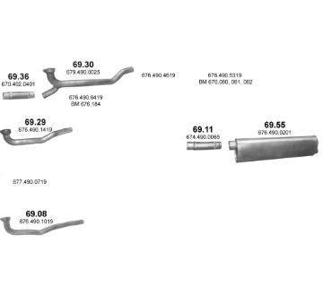 Výfukový systém POLMO POLMO01100