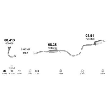Výfukový systém POLMO POLMO02042