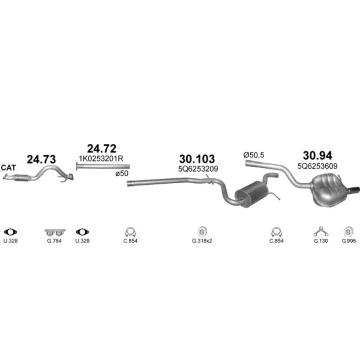 Výfukový systém POLMO POLMO99594