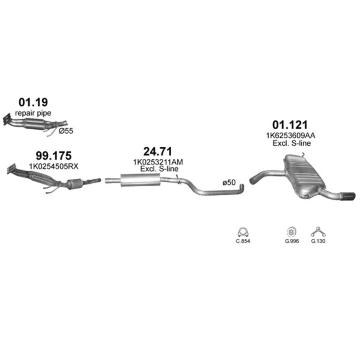 Výfukový systém POLMO POLMO04193