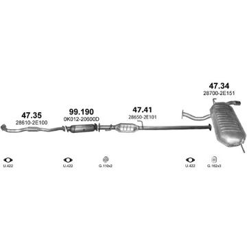 Výfukový systém POLMO POLMO99708