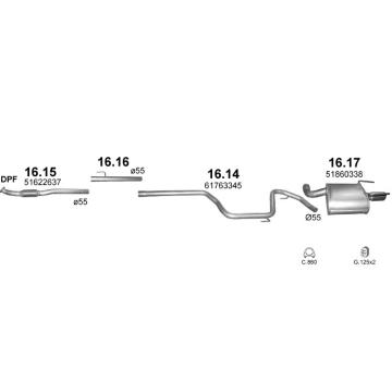 Výfukový systém POLMO POLMO06083