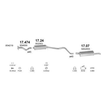 Výfukový systém POLMO POLMO01649