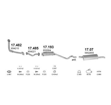 Výfukový systém POLMO POLMO06903