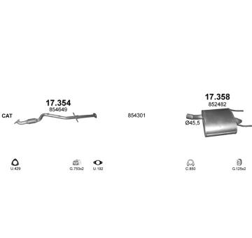 Výfukový systém POLMO POLMO40022
