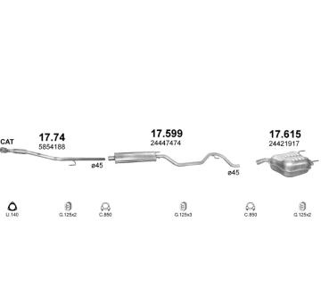 Výfukový systém POLMO POLMO30048