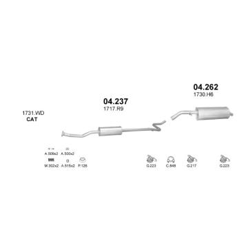 Výfukový systém POLMO POLMO90061