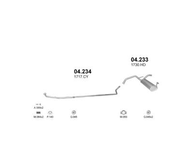 Výfukový systém POLMO POLMO90103