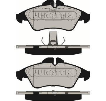 Sada brzdových destiček, kotoučová brzda JURATEK JCP1038