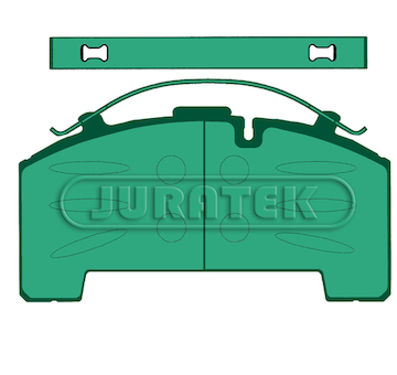 Sada brzdových destiček, kotoučová brzda JURATEK JCP2002