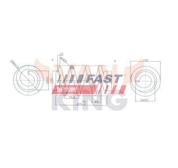 Súprava podvozku, pružiny FAST FT12282K