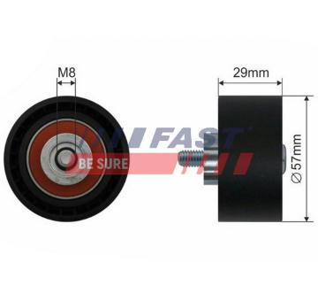 Obehová/vodiaca kladka ozubeného remeňa FAST FT44017