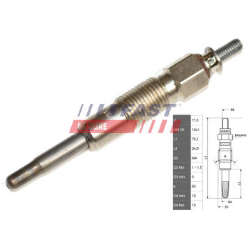 żeraviaca sviečka FAST FT82705