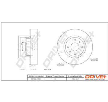 Brzdový kotouč Dr!ve+ DP1010.11.0101