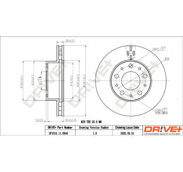 Brzdový kotouč Dr!ve+ DP1010.11.0548